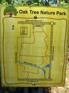 Map of Oak Tree Nature Park in Mary Esther, Florida