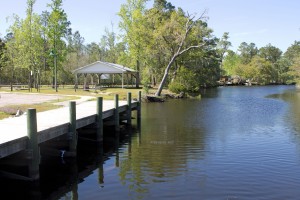 Alaqua Creek dock and pavilion.