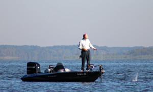 Fisherman on Lake Seminole.