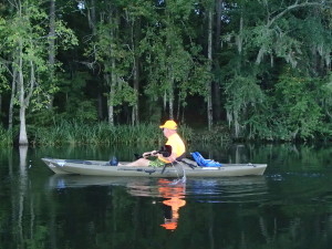 Kayaking on Lake Seminole.